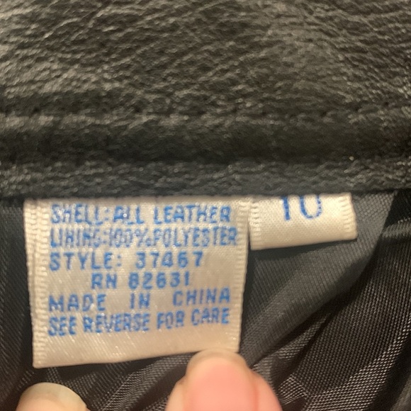 Genuine vintage leather high rise biker concert club pants styles To Go size 10 - Picture 10 of 11